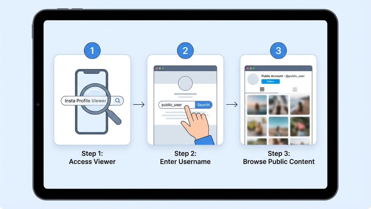 Instagram Profile Viewer Steps to Browse Public Instagram Accounts