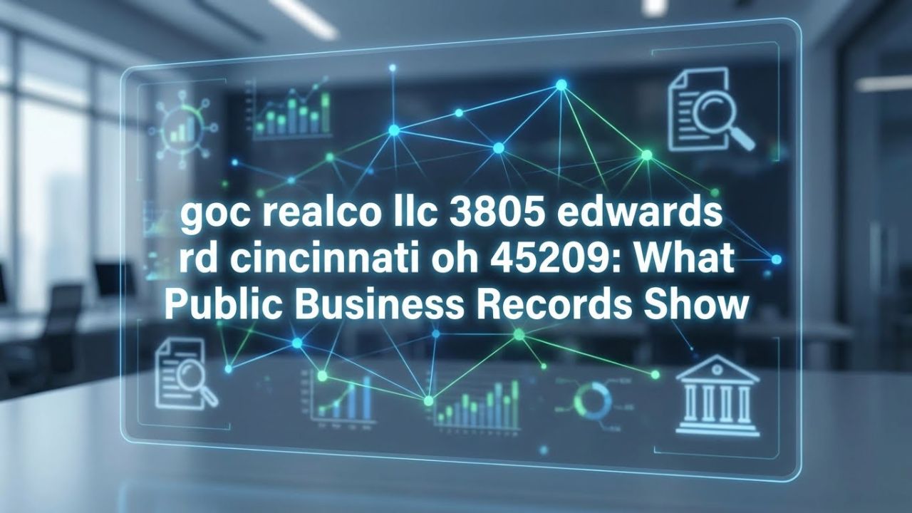 goc realco llc 3805 edwards rd cincinnati oh 45209 What Public Business Records Show